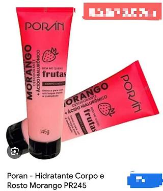 PORAN HITRATANTE CORPORAL E ROSTO MORANGO-12PCS/5.50