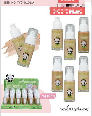 YOYO MAQUIAMOR-BASE LIQUIDO-CLARO-24PCS/9.00