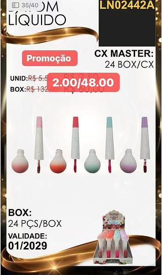 LUA NEVE BATOM LIQUIDO-24PCS/2.00