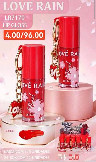 LOVE RAIN LIP GLOSS-24PCS/4.00
