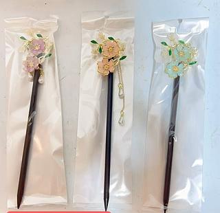 PALITO DE MADEIRA ESTILO COM PEDRA-12PCS/3.83