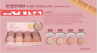 RUBYROSE PO COMPACTO PURE PORCELAIN-24PCS/7.25
