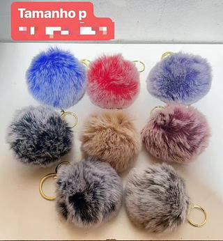 CHAVEIRO DE POM POM -TAMANHO-P-12PCS/2.00