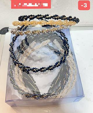 TIARA DE CRISTAL-12PCS/2.50