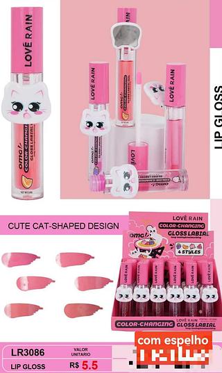 LOVE RAIN LIP GLOSS-/24PCS-5.50