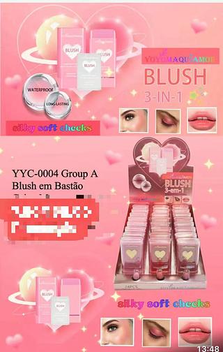 YOYO BLUSH EM BASTAO-24PCS/7.00
