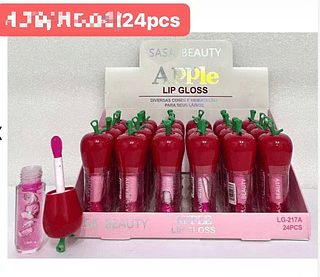 SASA APPLE LIP GLOSS-24PCS/4.79