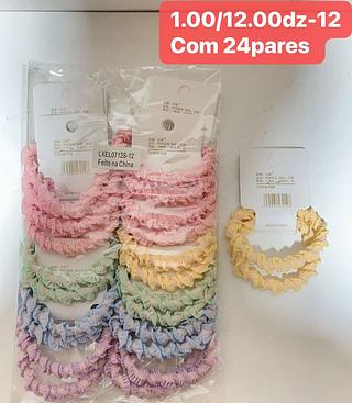 ELASTICO GROSSO PRA CABELO COM 12PARES-/1.00
