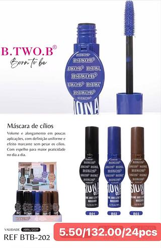 B TWO B MASCARA DE OCILIOS COM ESPELHO-24PCS/5.50