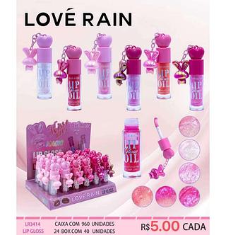 LOVE RAIN LIP GLOSS-24PCS/5.00