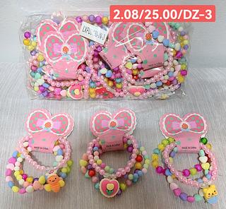PULSEIRA INFANTIL KIT4PCS-12SAQUINHA/2.00
