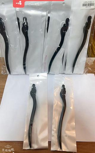 PALITOS DE MATEIRA PARA CABELO-24PCS/2.75