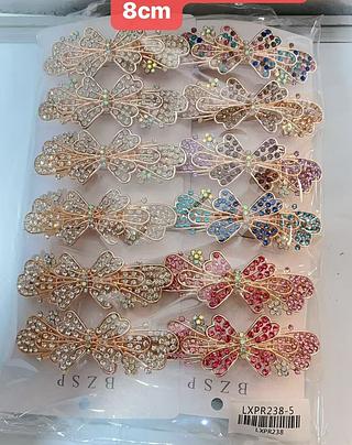 PRESILHA MATAL COM ESTRAS-12PCS/3.00