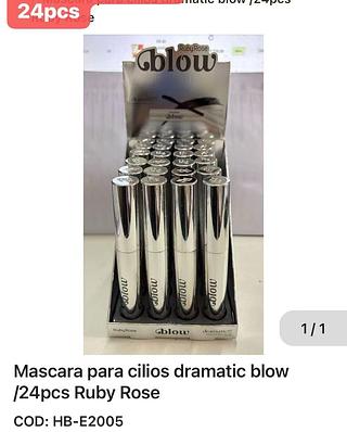 RUBYROSE-MASCARA DE CILIOS BLOW -24PCS/8.75