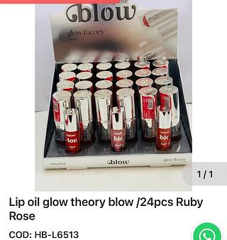 RUBYROSE LIP OIL BLOW-24PCS/7.29