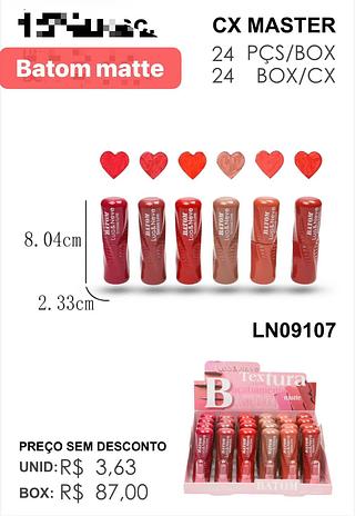 LUA NEVE BATOM MATTE-24PCS/3.55