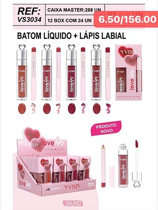 YVISIY BATOM LIQUIDO+LAPIS LABIAL-24PCS/6.50