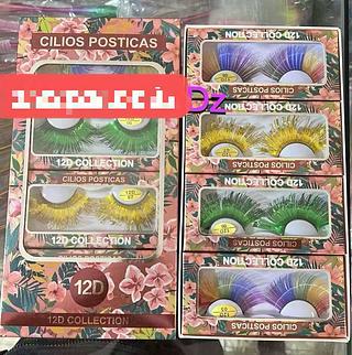 CILIO POSTICO COLORIDO DE CANARVAL-12PCS/2.33