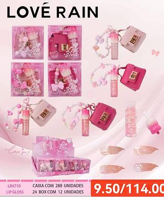 LOVE RAIN LIP GLOSS-12PCS/9.50