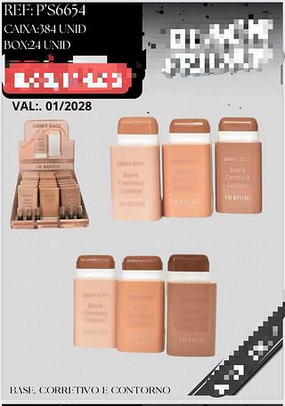 SARAHS BASE E CORRETIVO E CONTORNO EM BASTAO-24PCS/6.00