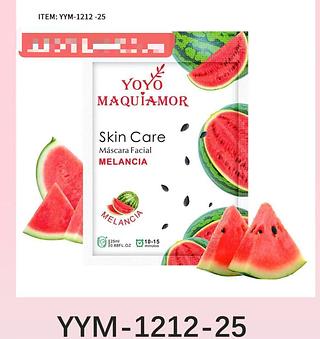 YOYO MASCARA FACIAL MELANCIA-20PCS/2.80
