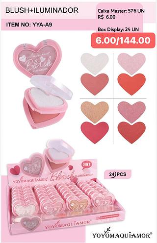 YOYO ILUMINADOR E BLUSH-24PCS/6.00
