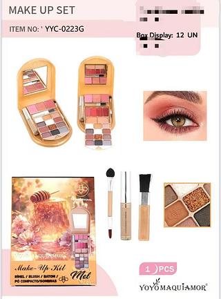 YOYO KIT DE MAQUIAGEM-12PCS-/19.00