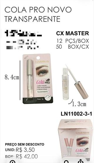 LUA NEVE COLA PARA CILIOS-12PCS/3.50