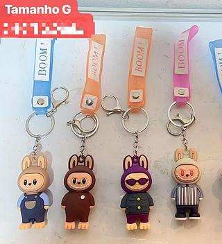 CHAVEIRO DE BORRACHA-TAMANHO G-12PCS/2.50