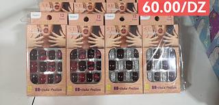 unha postiça ADULTO COM AUTOCOLANTE -12CAXINHA COM 24PCS/4.50