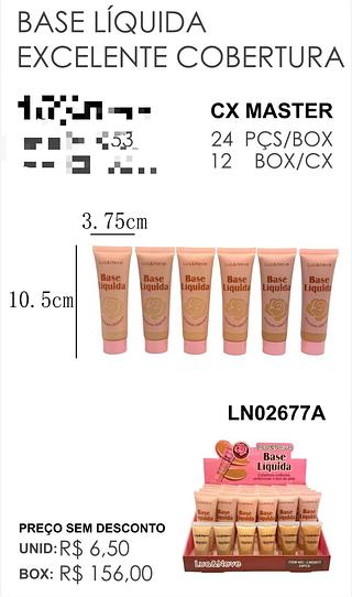 LUANEVE BASE LIQUIDO-24PCS/6.50