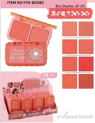 YOYO MAQUIAMOR-BLUSH DUO-24PCS/5.00