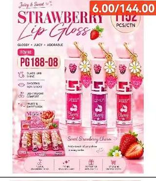STRAWBERRY LIP GLOSS-24PCS/6.00