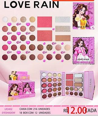 LOVE RAIN KIT DE SOMBRA-12PCS/12.00