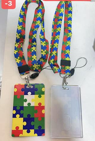 PORTA CRACHA AUTISMO-12PCS/2.50
