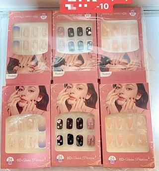 UNHA POSTICA ADULTO COM DECORADO -12CAXINHA COM 24PCS/4.5