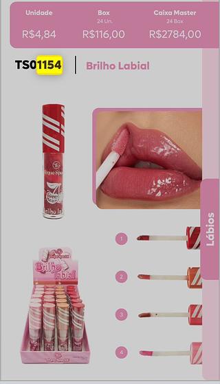 TOQUE SPECIAL-BRILHO LABIAL-24PCS/4.84