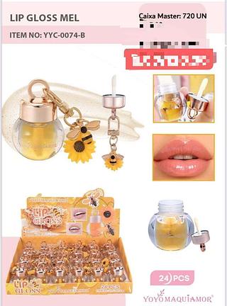 yoyo maquiamor- lip gloss mel-24pc/5.00
