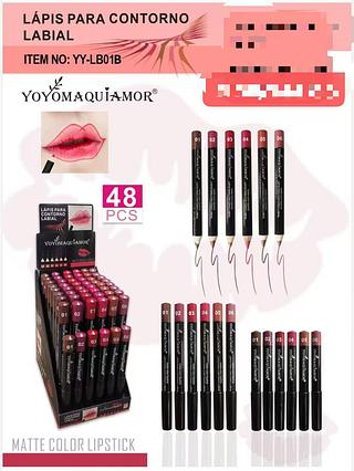 YOYO LAPIS PARA LABIAL-48PCS/3.00