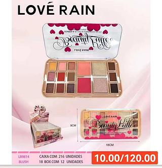 LOVE RAIN SOMBRA E BLUSH E ILUMINADOR-/12PCS-10.00