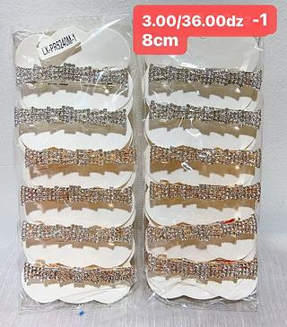 PRESILHA MATAL COM ESTRAS-12PCS/3.00