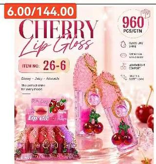 CHERRY LIP GLOSS-24PCS/6.00