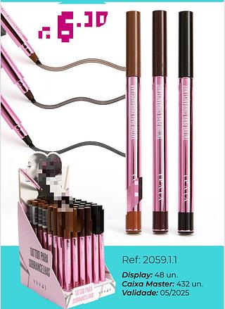 VIVAI CANETA PARA SOBRANCELHAS-48PCS/3.43