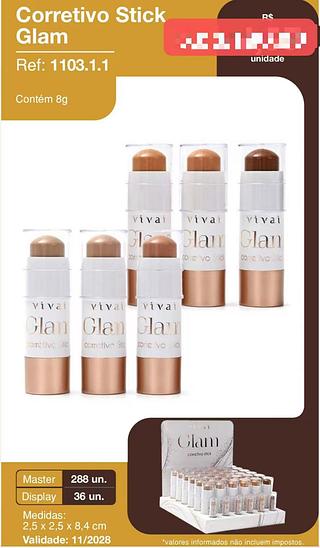 VIVAI CORRETIVO STICK GLAM-36PCS/5.00