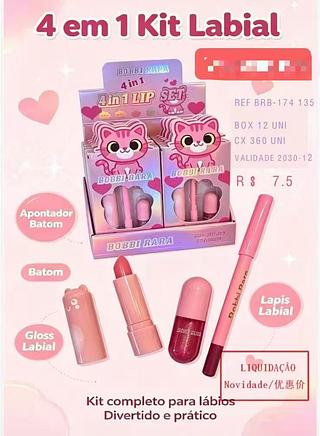 BOBBI RARA LIP GLOSS 3 EM 1-12PCS/7.50