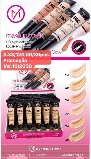 MY LIFE CORRETIVO LIUIDO-36PCS/3.33