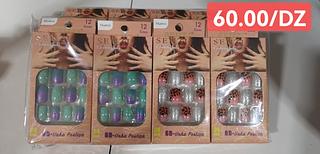 unha postiça ADULTO COM AUTOCOLANTE -12CAXINHA COM 24PCS/4.50