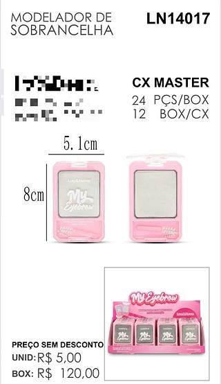 LUA NEVE MODELADOR DE SOBRANCELHA-24PCS/5.00