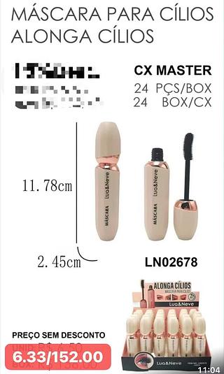 LUANEVE MASCARA PARA CILIOS-24PCS/6.33