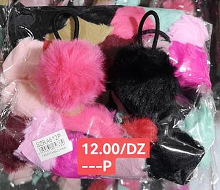 XUXINHA POMPOM DE CABELO -12PCS /1.00